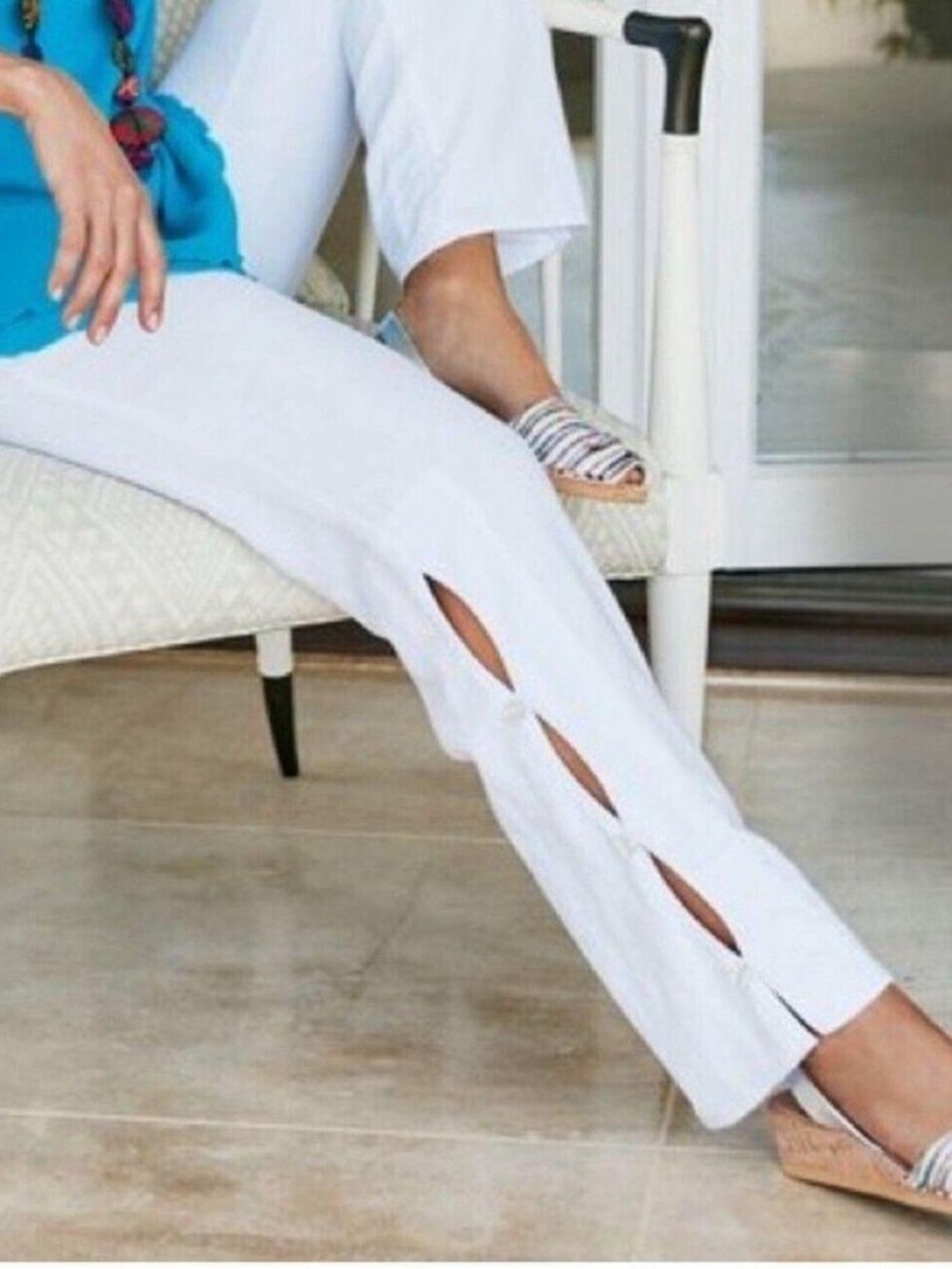 Soft Surroundings Julienne Gauze Pants Size Large